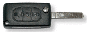 Citroen remote locking fob key with HU83 profile